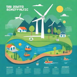 A vibrant and engaging poster promoting sustainability