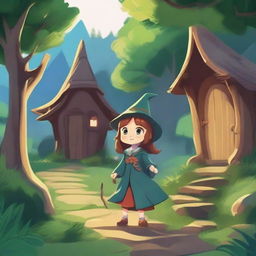 Every day, before the sun rises, Lui, a small girl wizard, steps out of her house with her magic wand made from ancient tree wood