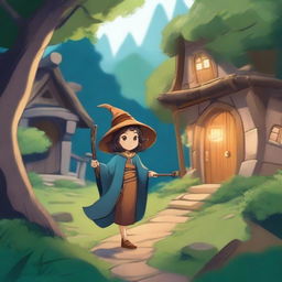 Every day, before the sun rises, Lui, a small girl wizard, steps out of her house with her magic wand made from ancient tree wood