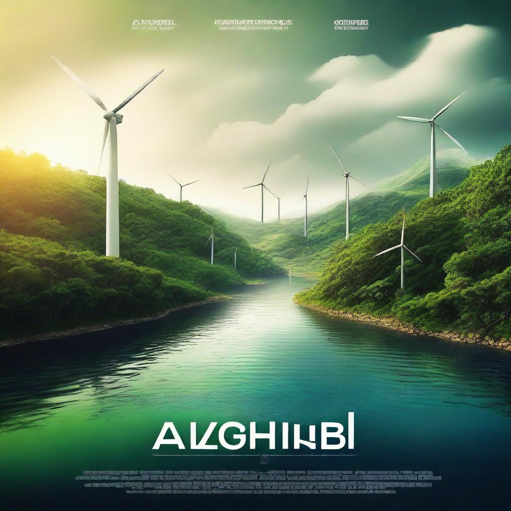 A cinematic movie poster promoting sustainability