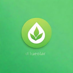 Create a logo for a solar product featuring a near-realistic green leaf design