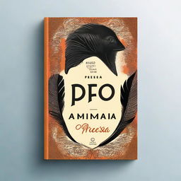 Create a book cover with the title 'A presa, a pena e o marfim'