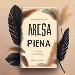 Create a book cover with the title 'A presa, a pena e o marfim'