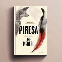 Create a book cover with the title 'A presa, a pena e o marfim'