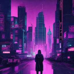 Create an image with the name 'Ruyin' displayed in a cyberpunk style