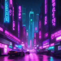 Create an image with the name 'Ruyin' displayed in a cyberpunk style