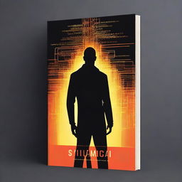 A dark and thrilling book cover for a novel about a Silicon Valley startup using AI technology to secretly identify and eliminate harmful individuals in society