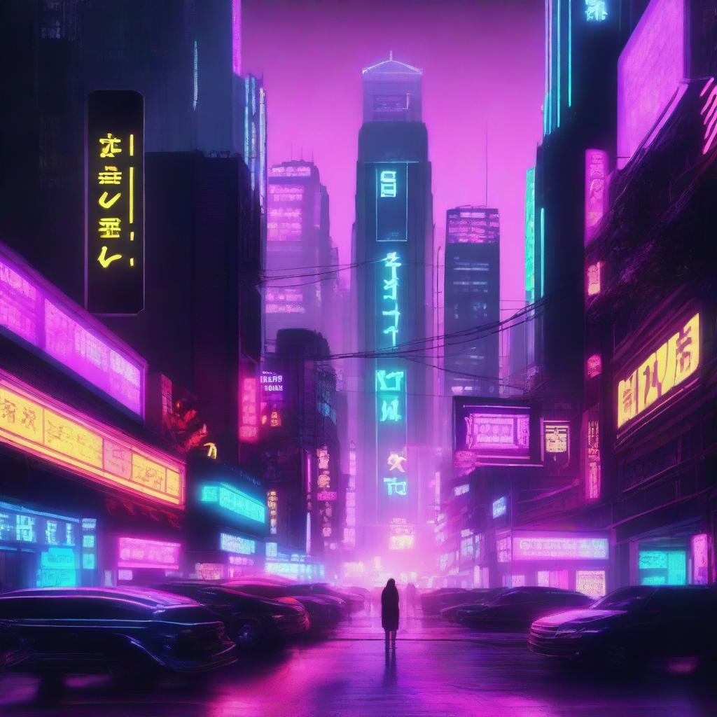 Create images with the name 'Ruyin' prominently featured in a cyberpunk style