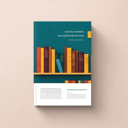 A professional and elegant book cover for a thesis on a library recommendation system