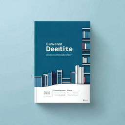 A professional and elegant book cover for a thesis on a library recommendation system