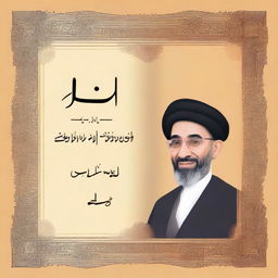 غلاف كتاب مدرسي عن تاريخ النبي محمد صلى الله عليه وآله وسلم، يتميز بنمط هندسي معقد وتصميم حديث