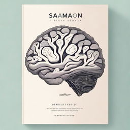 A captivating book cover featuring a detailed illustration of a human brain