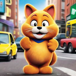 Create a movie poster for 'Garfield Movie 3' produced by SONY