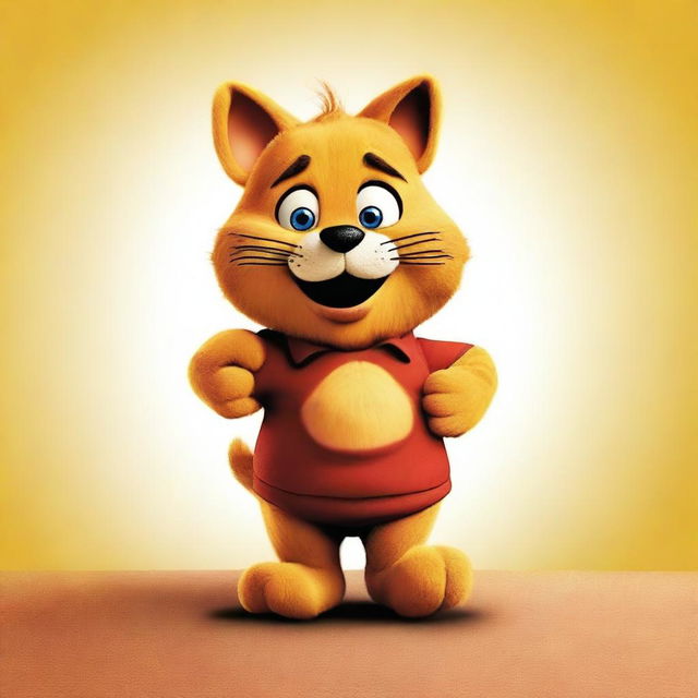 Create a movie poster for 'Garfield Movie 3' produced by SONY