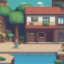 Create a vibrant and detailed pixel art image featuring a scene or character.