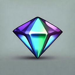 Create a pixel art image of a gemstone