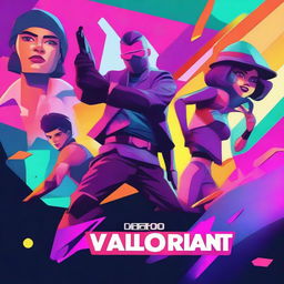 Create a YouTube thumbnail for a Valorant video with the title 'Un poco de Valorant'