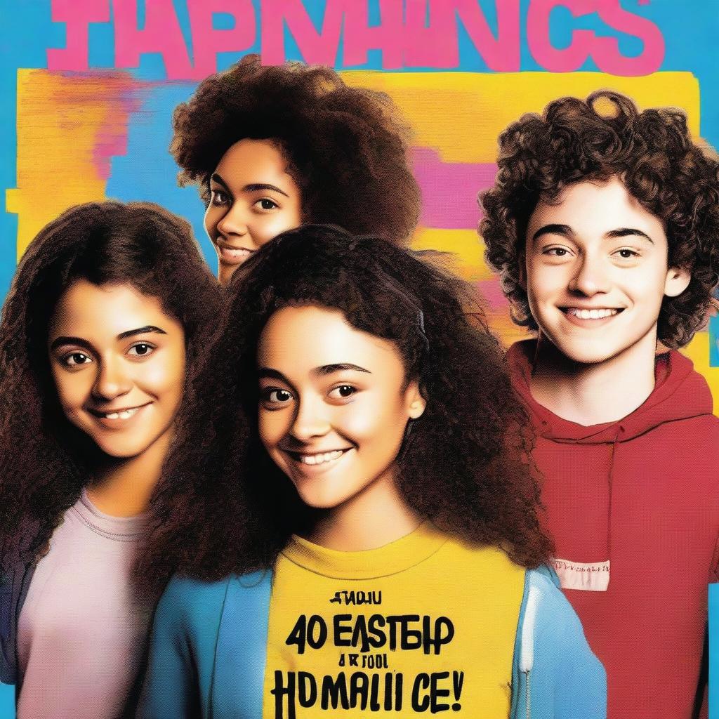 A movie poster featuring Alejandra Gomez, Xochitl Gomez Matarazzo, and Wyatt Oleff as a group of best friends