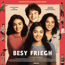 A movie poster featuring Alejandra Gomez, Xochitl Gomez Matarazzo, and Wyatt Oleff as a group of best friends