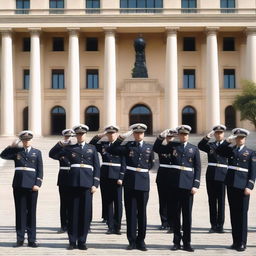 A realistic photoshoot in HD quality of an official state ceremony