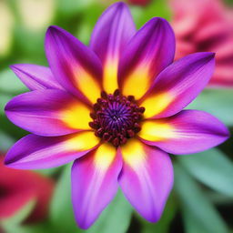 A beautiful and vibrant flower in full bloom, showcasing its intricate petals and rich colors