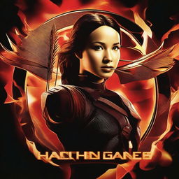 Create a movie poster for 'The Hunger Games: Catching Fire'