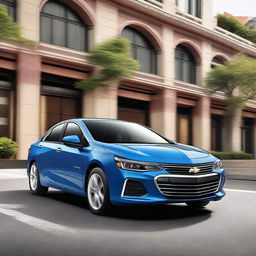 A detailed and vibrant image of the Chevrolet 科鲁泽 car