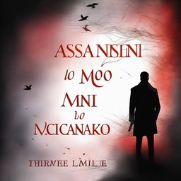 Create a book cover for a dark romance novel titled 'O Assassino do Meu Coração'