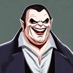 Create an avatar of an attractive but slightly overweight older vampire