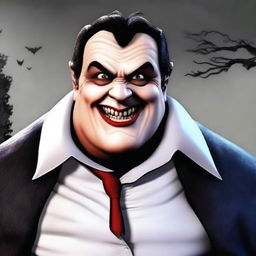 Create an avatar of an attractive but slightly overweight older vampire