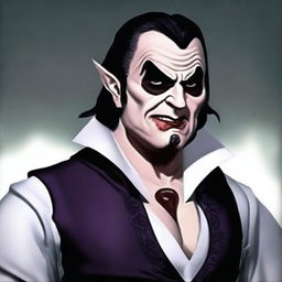 Create an avatar of an attractive but slightly overweight older vampire