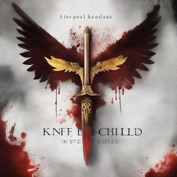 A reddish gray thriller book with the title 'Knife Child'