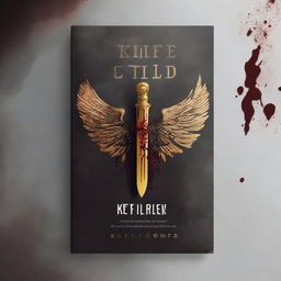 A reddish gray thriller book with the title 'Knife Child'