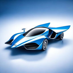 A highly detailed image of a futuristic fighter jet designed by Bugatti