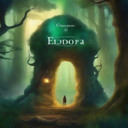 Create a book cover for the title 'Whispers Of Eldoria'