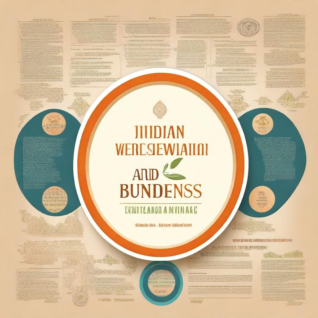 Create a book cover for a book titled 'Indian Knowledge Systems and Contemporary Business Practices: A Synergy for Sustainable Success'