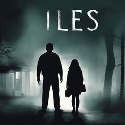 Design a book cover for a horror story titled 'Lies'