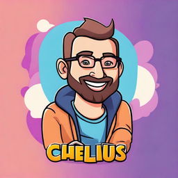 Create an image of Caylus, the popular YouTuber and content creator, in a dynamic and engaging setting