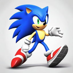 Create an image of Sonic the Hedgehog, the iconic video game character