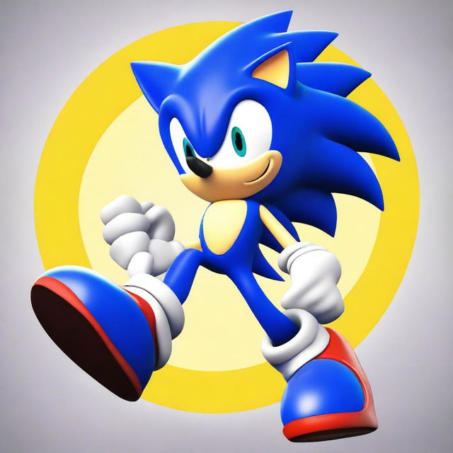 Create an image of Sonic the Hedgehog, the iconic video game character