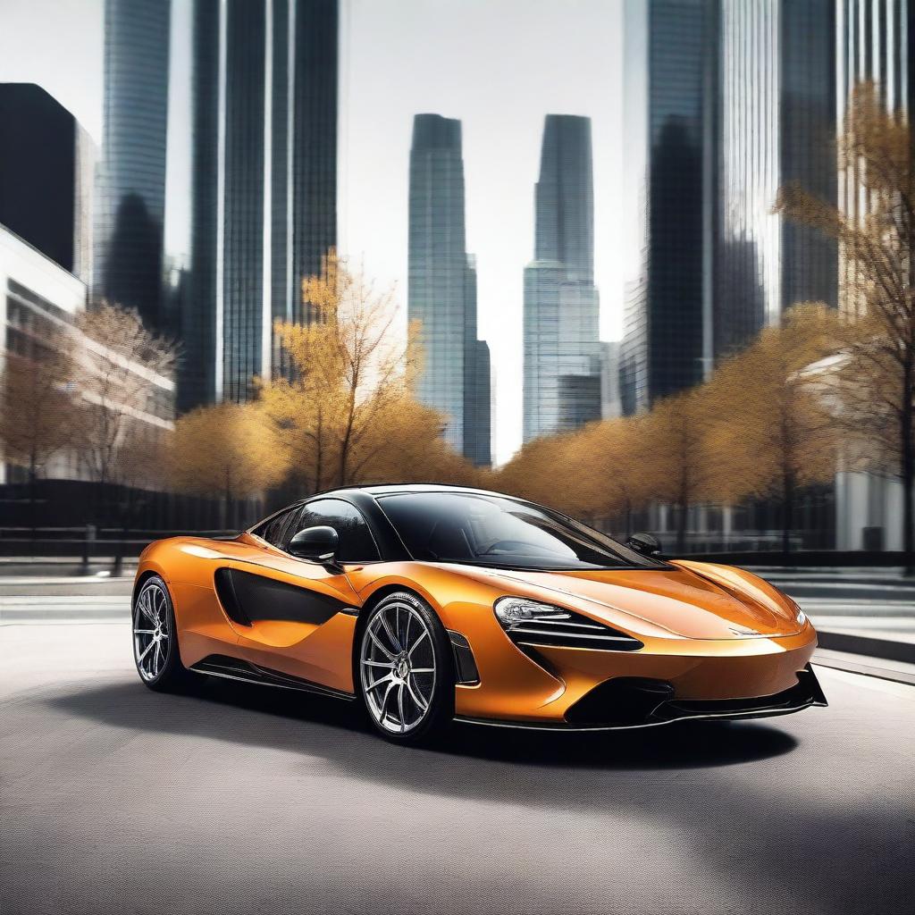 A high-resolution image of a sleek McLaren sports car