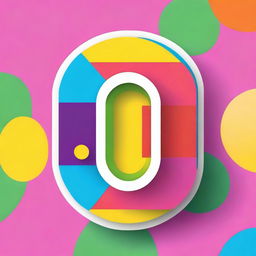 An image of the letter 'o' in a bold and colorful font, set against a bright and cheerful background