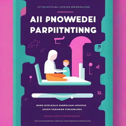 Design an ebook cover for 'AI-Powered Parenting: Navigating Parenthood in the Digital Age'