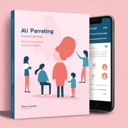 Design an ebook cover for 'AI-Powered Parenting: Navigating Parenthood in the Digital Age'