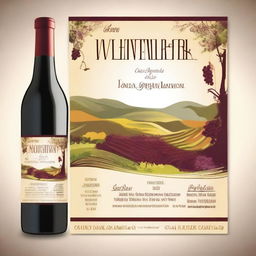 Create a vibrant and eye-catching 43 x 63 poster for the Monterrei wine fair