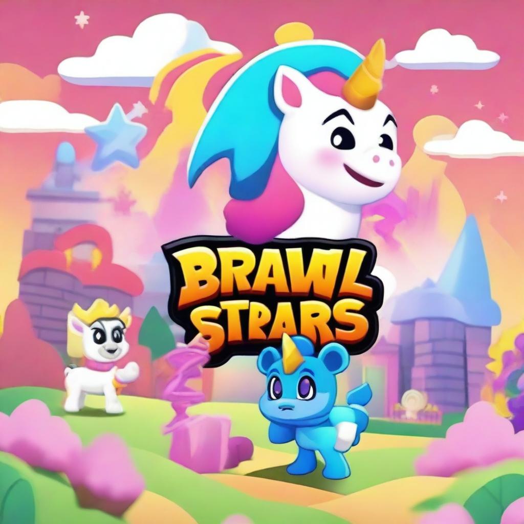 Create a Brawl Stars loading screen themed around the Year of the Unicorn