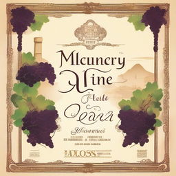 Create a vibrant and eye-catching 43 x 63 poster for the Monterrey wine fair in a Baroque style