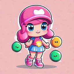 A Brawl Stars character named Lucy who is a candy-themed friend