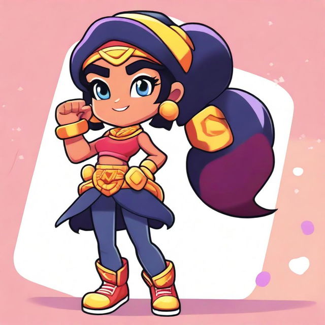 Create a Brawl Stars character of a Brawlywood girl named Anthony