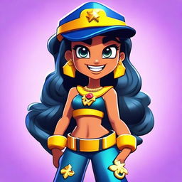 Create a Brawl Stars character of a Brawlywood girl named Anthony